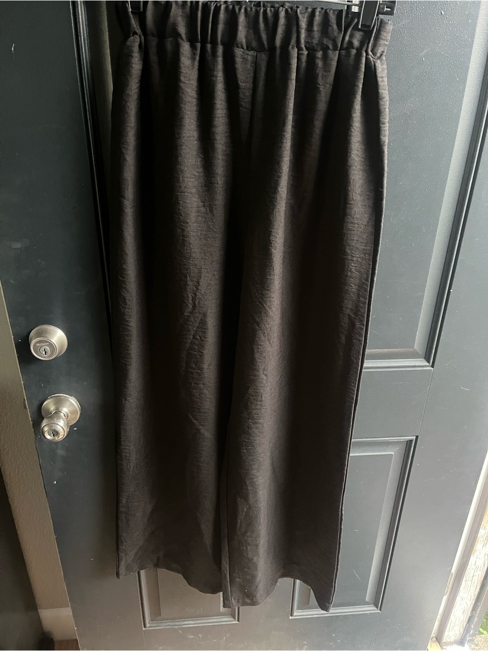 SHEIN Black Elastic-Waist Maxi Skirt